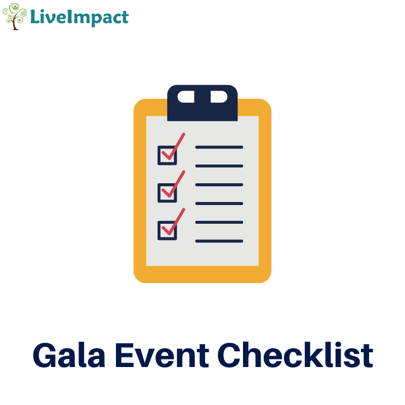 Gala Event Checklist